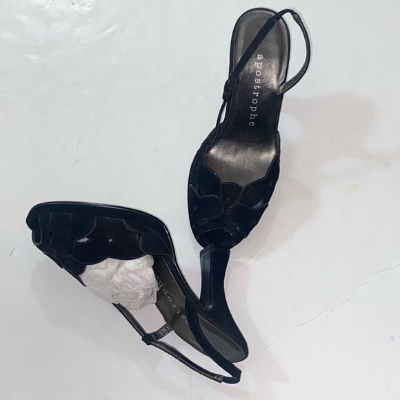 VTG, Apostrophe 85261 560 Fine Leather Upper Suede Heels Women Shoes Size 5 - Picture 11 of 11